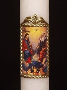 Święta Trójca, olejowa 30cm/8cm,  D-90