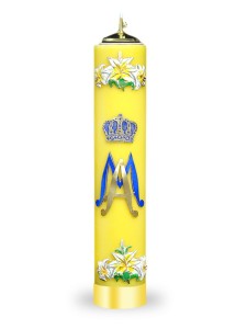 Świeca maryjna 40cm/8cm, O-110