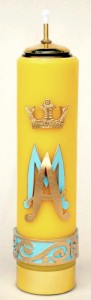 Świeca maryjna 30cm/8cm, O-151