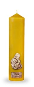 Świeca woskowa liturgiczna 30/6,5cm, W-34