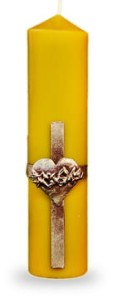 Świeca woskowa liturgiczna 30/6.5cm, W-15