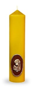 Świeca liturgiczna woskowa 30/6.5cm, W-32