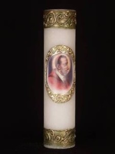 Św.Karol Boromeusz, olejowa świeca 30cm/8cm, D-21