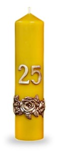 Świeca woskowa na jubileusz 25 lecia, W-37