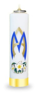 Świeca malowana ręcznie 30cm/8cm, M-06